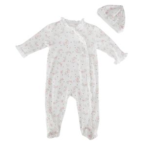 Vintage Rose Footie and Hat (Baby Girl) Little Me